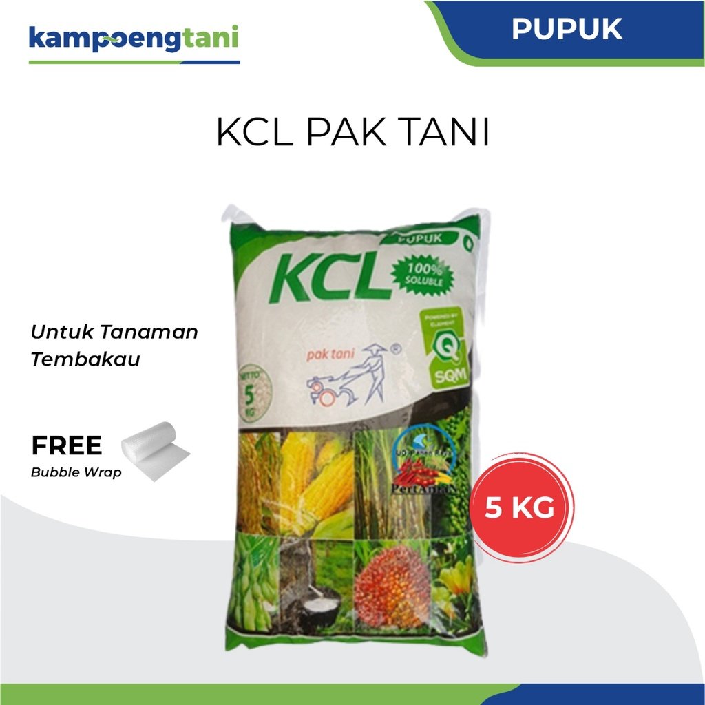 Pupuk KCL 5 kg Pak Tani Pupuk Kalium Untuk Fase Generatif Tanaman