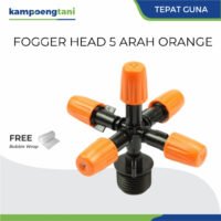 Fogger Head Mist Nozzle Orange 5 Way Pengkabutan 5 Arah