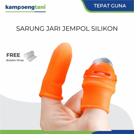 Sarung Jari Jempol Silikon Cover Pisau Pemotong Sayur Buah Untuk Peralatan Dapur