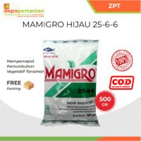 Mamigro Hijau 25-6-6 Super N 500 gram Pupuk Daun Komplit Cap Kapal Terbang