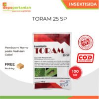 Insektisida Toram 25 SP 100 gram Nitenpyram Obat Pembasmi Kutu Daun Cabai dan Wereng Padi