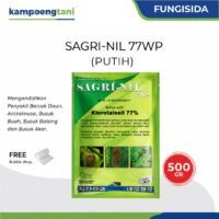 Sagri Nil 77 WP 500 gr (putih), Fungisida Klorotalonil 77% Obat Jamur Tanaman Pencegah Hawar Daun, Antraknosa & Embun Bulu