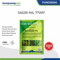 Sagri Nil 77 WP 500 gr, Fungisida Klorotalonil 77% Obat Jamur Tanaman Pencegah Hawar Daun, Antraknosa & Embun Bulu