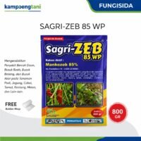 Sagri Zeb 85 WP Fungisida Mancozeb 85% Obat Jamur Tanaman Pencegah Hawar Daun, Antraknosa & Embun Bulu