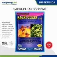 Sagri Clear 30/30 WP 100gr 250gr Insektisida Metidation 30% + Klotianidin 30% Pembasmi Kutu Daun, Thrips & Lalat Buah