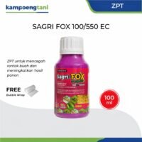 Sagri Fox 100/550 EC 100ml 200ml 400ml 800ml Insektisida Sipermetrin + Klorpirifos Pembasmi Ulat Grayak & Hama Tanaman