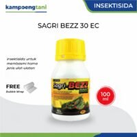 Sagri Bezz 30 EC 100ml 250ml Insektisida Emamectin 30 g/L Pembasmi Ulat Grayak Jagung, Ulat Cabai & Ulat Kubis